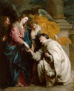 Anthony Van Dyck Mystische Verlobung des Seligen Hermann Joseph mit Maria oil painting